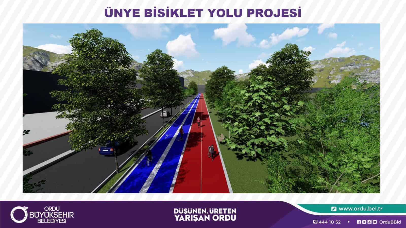 Ünye bisiklet ve yürüyüş yolu projesi ortaya çıktı