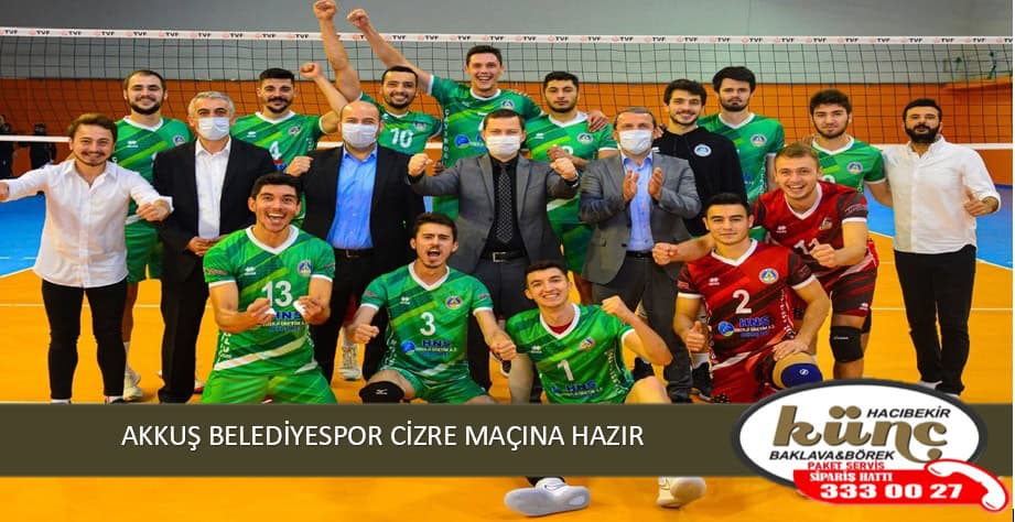 AKKUŞ BELEDİYESPOR CİZRE MAÇINA HAZIR