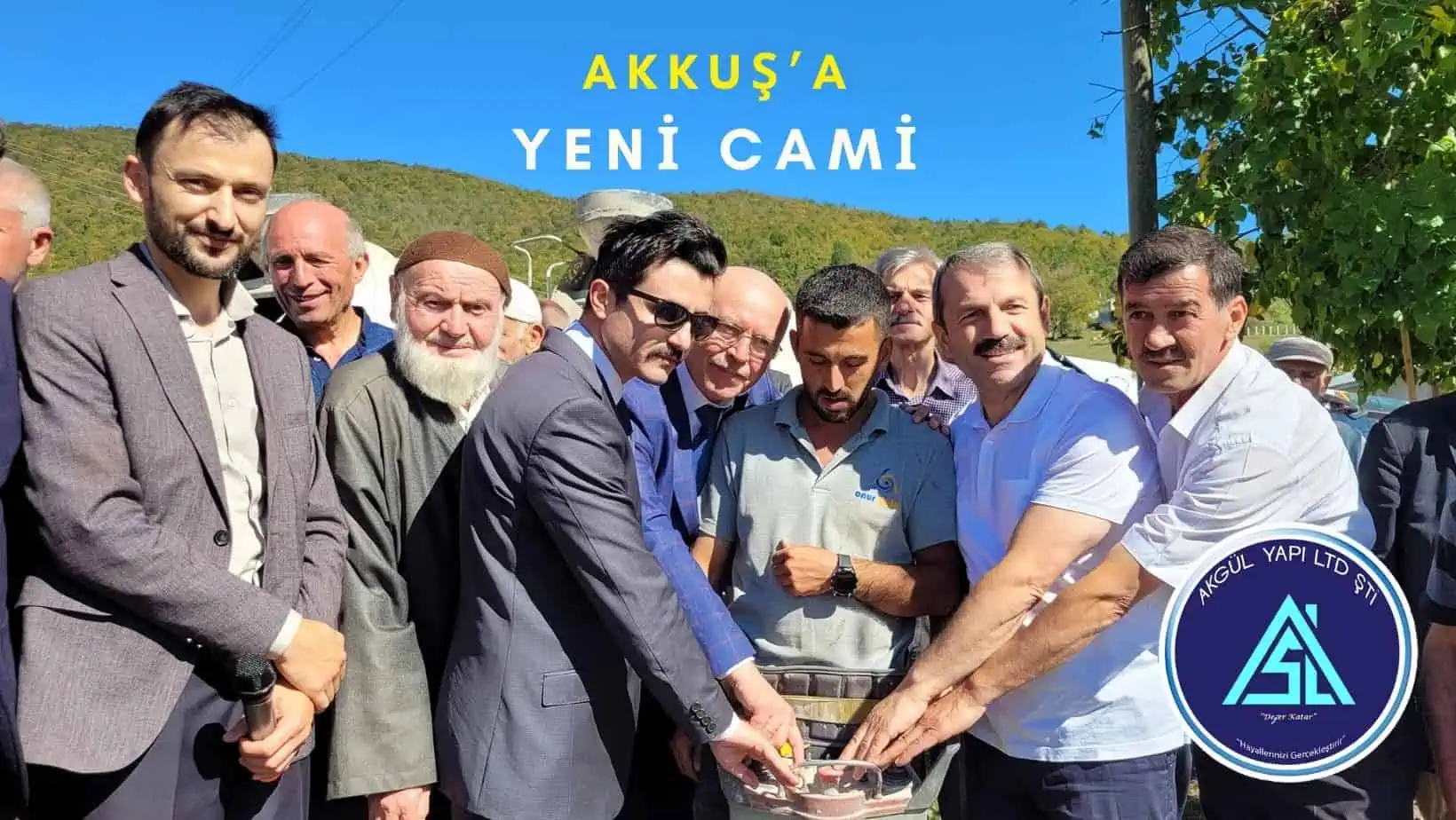 Karaçal Erkonaş Camii'nin Temeli Dualarla Atıldı