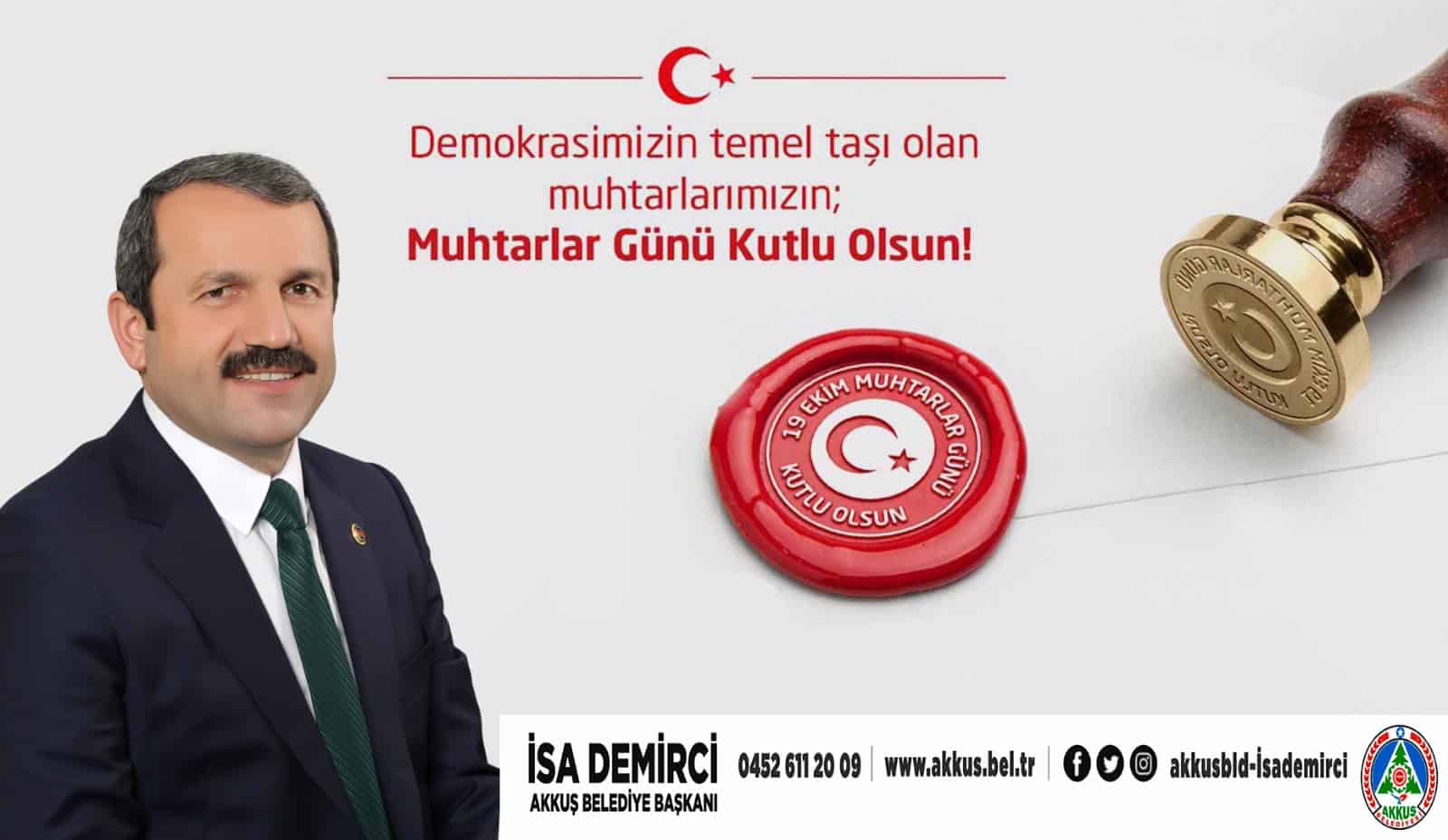 Başkan Demirci, “Muhtarlarımız Yerel Yönetimlerin Vazgeçilmez Yapı Taşıdır”