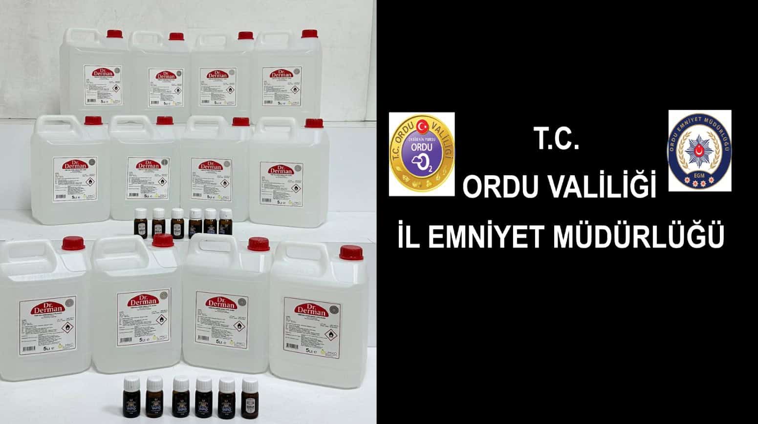 FATSA’DA KAÇAK ALKOL YAKALANDI; 2 GÖZALTI