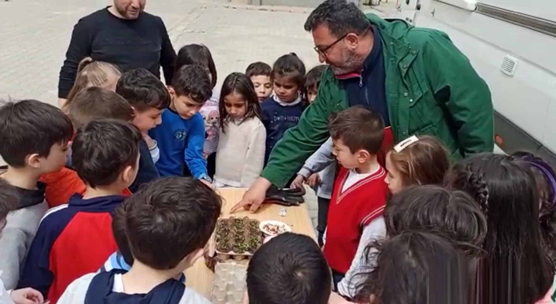 TOKİ ÖMER ÇAM OKULUNDA TARIM GÜNÜ