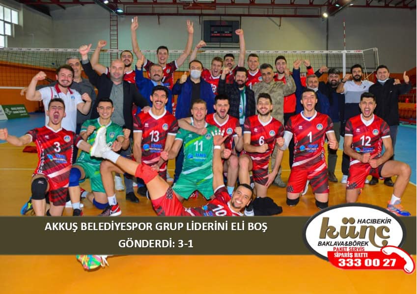 AKKUŞ BELEDİYESPOR GRUP LİDERİNİ ELİ BOŞ GÖNDERDİ: 3-1