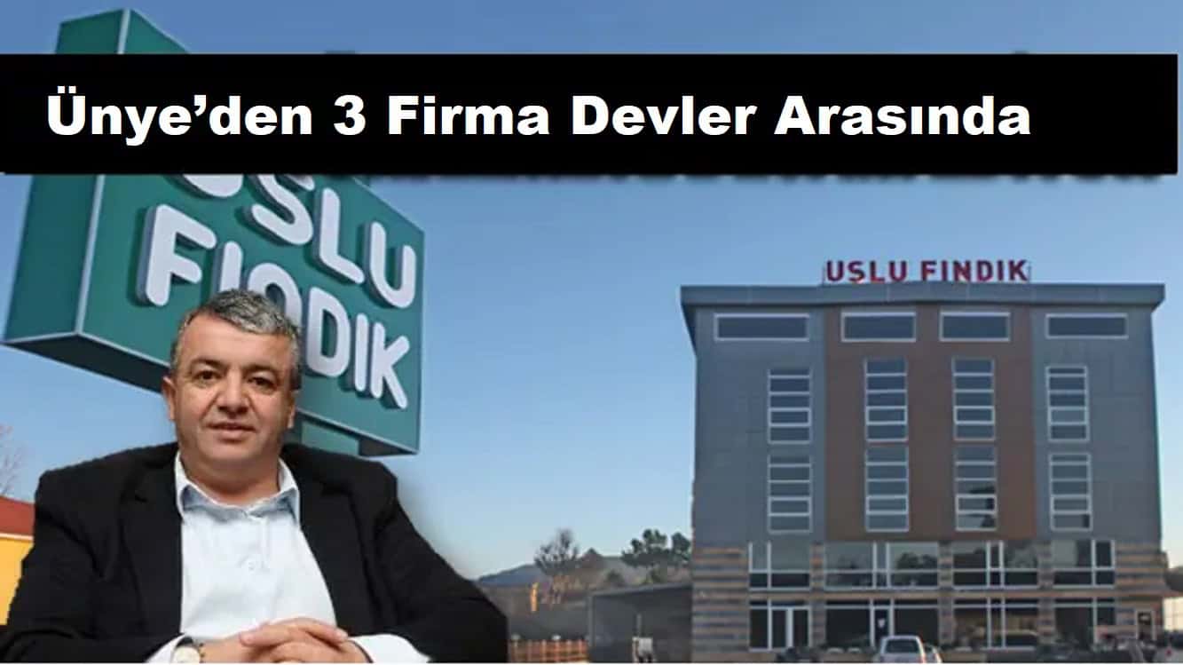 Ünye’den 3 Firma Anadolu’nun En Büyük 500 Şirketi Arasında!